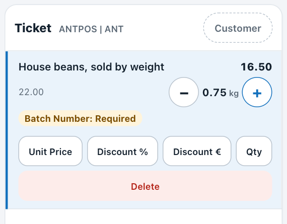 Line at 0.75 kg