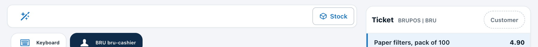 Search field after Discount %